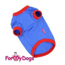 Футболка для собак синяя ForMyDogs No Brakes 214SS-2017 B