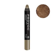 Водостойкие тени-карандаш #10 цвет Оливковый с шиммером Provoc Eye Shadow Pencil Sugar