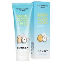 Скраб для лица с содой и яичным белком Consly Consly Baking Soda&Egg Pore Minimising Scrub 120мл