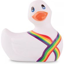 Белый вибратор-уточка I Rub My Duckie 2.0 Pride (белый)