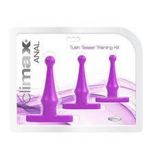 Topco Sales Набор фиолетовых анальных стимуляторов Climax Anal Tush Teaser Training Kit