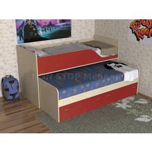 Кровать двухъярусная детская Дуэт-2 выдвижная