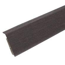 Плинтус напольный 70мм 2,2м "Идеал Деконика", Каштан серый