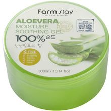 Farmstay Aloevera Moisture Soothing Gel 100% 300 мл