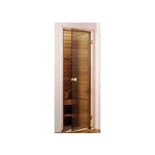 Eesti Sauna Дверь стеклянная «бронза» 6 19 , коробка сосна