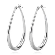 Серьги-кольца c посеребрением (арт. 79566-7)