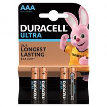 Батарейки алкалиновые Duracell Ultra Power LR03 (AAA) 4 шт