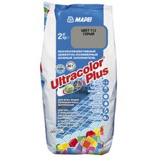 МАПЕЙ Ультраколор Плюс затирка для швов №112 серая (2кг)   MAPEI Ultracolor Plus цементно-полимерный шовный заполнитель №112 серая (2кг)