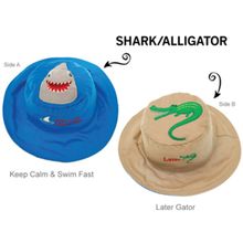 Luvali Панама Flapjackkids Акула Аллигатор (Shark Alligator LUV0124M) М (2-4). Арт. 48700 48700