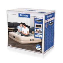 Двуспальная надувная кровать Bestway 67696 Tritech Airbed + насос (203х152х42см)