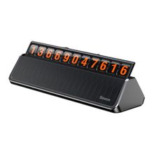 Baseus Наборная табличка Baseus hermit Temporary Parking Number Card dark gray