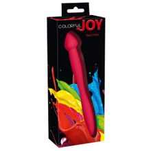 Orion Красный гибкий двусторонний фаллоимитатор Colorful Joy - 21,5 см. (красный)