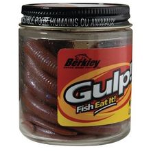 Имитация червя Gulp! Nightcrawlers, 15см, 10шт., Dark Brown Berkley