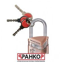 Замок FIT навесной, "Диско" 50 мм, медь   67046