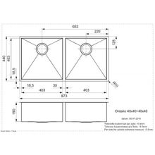 Мойка Reginox Ontario 40х40+40х40 LUX OKG (c box) L