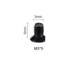 Винт M3x5, для ноутбука, h=5мм, черный