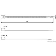 Osculati Fascetta nera 3,5x200, 18.051.11