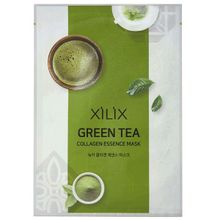 Набор масок для лица с коллагеном и экстрактом зеленого чая Xilix Green Tea Collagen Essence 10шт