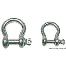 Osculati Galvanized steel bow shackle 12 mm, 08.329.12