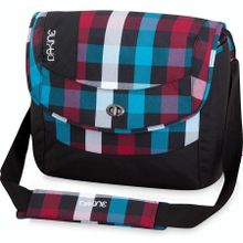 Черная в разноцветную клетку уличная сумка мессенджер через плечо для ноутбука Dakine Brooke Messenger 17L Highland