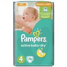 Pampers Active Baby-Dry 8-14 кг 4 76 шт.