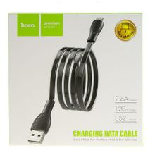 USB-кабель HOCO U52, 1.2 метр для iPhone 5 6 черный