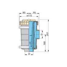 Vetus Фильтр забортной воды Vetus FTR132050 297 x 185 мм 50 мм 365 л мин