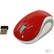 Logitech 910-002732  Mini M187 красный и серый USB