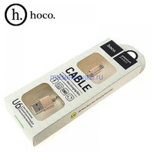 USB кабель HOCO (Original) U6 Micro 1,2 м. Цвет: Серебристый