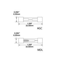 Blue Sea Предохранитель стеклянный Blue Sea MDL 5234 32 В 30 А