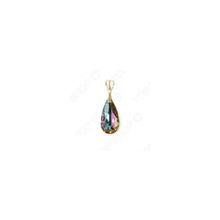 Подвеска «Слеза» Лавандовая с элементами Swarovski