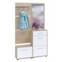 Сокол Прихожая ТП-1 + ТП-2 + ПЗ-3 + ВШ-5 Дуб Сонома Белый ID - 310443