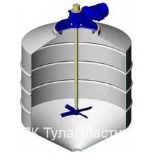 Емкость пластиковая ФМ 500 в обрешетке с лопастной мешалкой