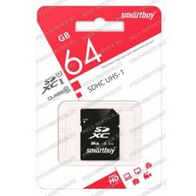 Карта памяти 64 Gb SmartBuy SD (Class10)