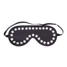 Blush Novelties Маска из полиуретана Studded Eye Mask с квадропуклями (черный)