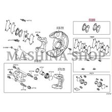 Колодки тормозные передние GEELY MK, MK CROSS, GC6 - Toyota Corolla E12 Yaris Celeca ZZT23 Prius MR