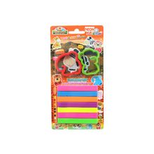 Smile Kids Пластилин Smile Kids Остров, 130гр, 7 цветов(неон), 2 формочки, в блистере, артикул SK-130NE SF (унисекс)