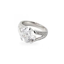 Серебряное кольцо "Капли дождя" r10321cz