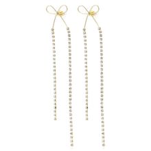 Длинные серьги "Бантики" (арт. 79209-1)