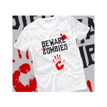 Футболка beware zombies