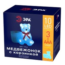 ЭРА Светодиодная фигура ЭРА медвежонок с корзинкой ENIOF - 12 Б0047974 ID - 236498