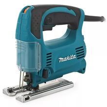 Лобзик Макита 4329, Лобзик, мощность 450 Вт, кол-во оборотов 500-3100 мин, маятник, глубина пропила 65 мм, D-образная рукоятка, вес 1,8 кг.