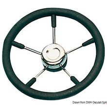 Osculati Soft polyurethane steering wheel black 320 mm, 45.129.32