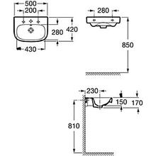 Раковина Roca Debba 50  32799600Y