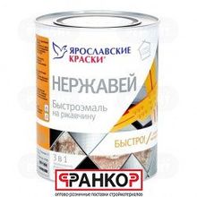 Быстроэмаль по ржавчине 3 в 1 "Нержавей" синий 0,8кг (14 шт уп) "Ярославские краски"