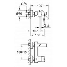 Смеситель Grohe Concetto 32211001 для ванны с душем