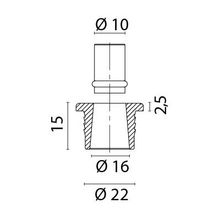 Foresti & Suardi Замок для шкафов полированный Foresti & Suardi 246C.L 25 x 17 мм