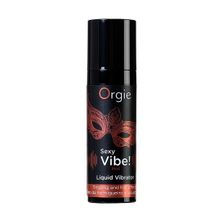 Разогревающий гель для массажа с эффектом вибрации Orgie Sexy Vibe Hot 15мл