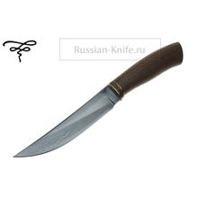 Булатный нож "071" малый, (легированный булат), И.Пампуха, в бронзе