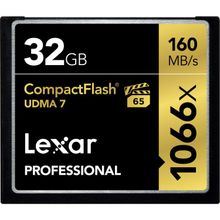 Карта памяти Lexar Compact Flash 32GB 1066X UDMA7 160Mb s CF VPG-65  LCF32GCRBNA1066